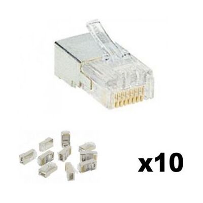 LEGRAND Lot de 10 fiches RJ45 Cat.5E 9 contacts 11,7mm - Publicité LEGRAND Lot de 10 fiches RJ45 Cat.5E 9 contacts 11,7mm - Publicité