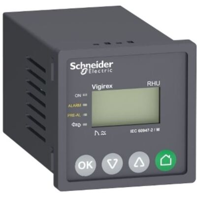 Schneider Vigirex RHUs - relais differentiel - 0,03 à 30A - 240V CA - encastré - Publicité Schneider Vigirex RHUs - relais differentiel - 0,03 à 30A - 240V CA - encastré - Publicité