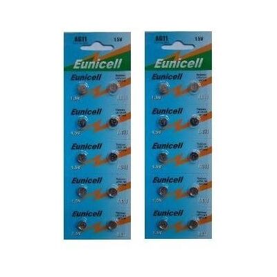 Non communiqué EUNICELL - Lot de 20 PILES AG11 362 361 LR721 SR721 SR721SW sr720 SR58 - Publicité Non communiqué EUNICELL - Lot de 20 PILES AG11 362 361 LR721 SR721 SR721SW sr720 SR58 - Publicité