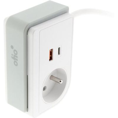 Non communiqué Otio - Bloc multiprise Gekko XS clipsable 2 USB A+C 20W 1.5m blanc Blanc - Publicité Non communiqué Otio - Bloc multiprise Gekko XS clipsable 2 USB A+C 20W 1.5m blanc Blanc - Publicité