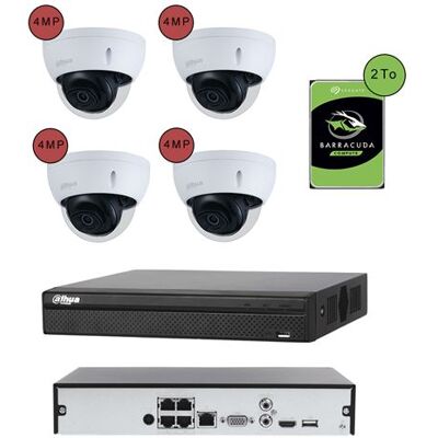 Bosch KOMELEC Pack de vidéosurveillance ip poe 4 caméras dôme 4mp - 20 jours d'enregistrement Blanc - Publicité Bosch KOMELEC Pack de vidéosurveillance ip poe 4 caméras dôme 4mp - 20 jours d'enregistrement Blanc - Publicité