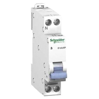 Schneider 20728 Disjoncteur Modulaire - 1P+N 25A Courbe C - Blanc - Publicité Schneider 20728 Disjoncteur Modulaire - 1P+N 25A Courbe C - Blanc - Publicité
