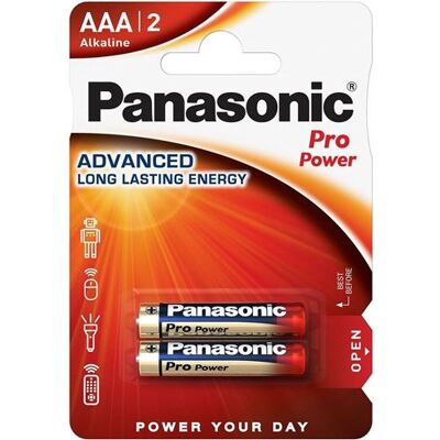 Non communiqué PANASONIC Blister 2 piles alcalines AAA LR03 Pro Power Gold - Publicité Non communiqué PANASONIC Blister 2 piles alcalines AAA LR03 Pro Power Gold - Publicité