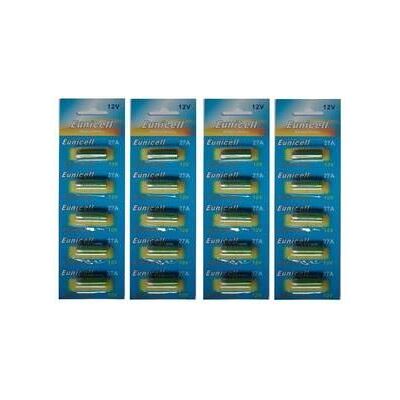 Non communiqué Eunicell Lot de 20 piles 27A M N27 Eunicell 12 volt - Publicité Non communiqué Eunicell Lot de 20 piles 27A M N27 Eunicell 12 volt - Publicité