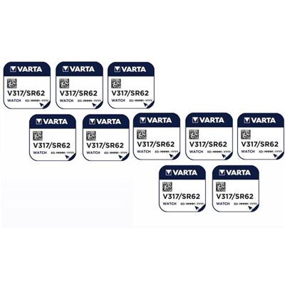 Help Batteries 10 Piles Varta V317, SR516SW - Publicité Help Batteries 10 Piles Varta V317, SR516SW - Publicité