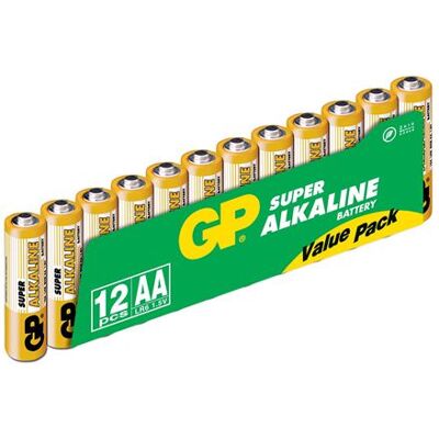 Non communiqué GP Promo pack de 12 Alcalines Super AA (LR06) - Publicité Non communiqué GP Promo pack de 12 Alcalines Super AA (LR06) - Publicité