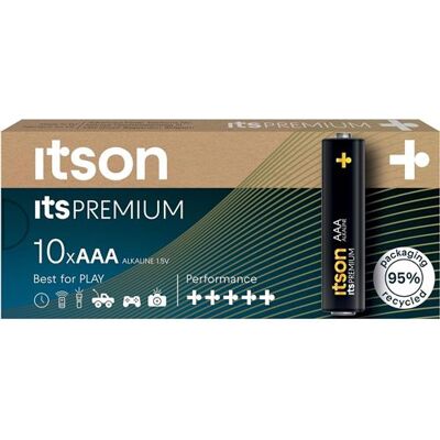 Non communiqué ITSON Pack de 10 Piles Alcalines LR03/AAA 1,5V itsPREMIUM - Publicité Non communiqué ITSON Pack de 10 Piles Alcalines LR03/AAA 1,5V itsPREMIUM - Publicité