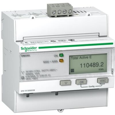 Compteur d'énergie iEM3265 - 3 phases - Affichage LCD 8 chiffres - Publicité Compteur d'énergie iEM3265 - 3 phases - Affichage LCD 8 chiffres - Publicité