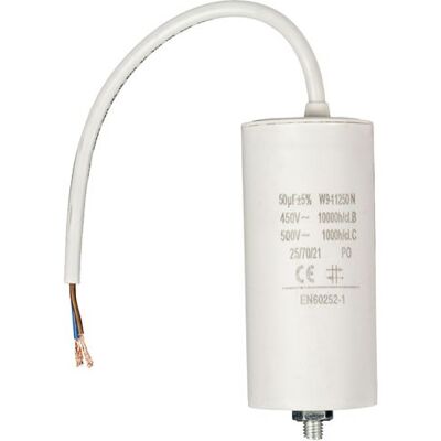 Non communiqué Condensateur 50.0uf / 450 V + cable Condo fil 50mf - Publicité Non communiqué Condensateur 50.0uf / 450 V + cable Condo fil 50mf - Publicité