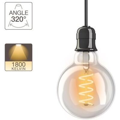 Xanlite Ampoule LED G95 - culot E27 - vintage - Publicité Xanlite Ampoule LED G95 - culot E27 - vintage - Publicité