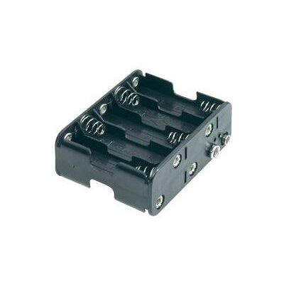 Support pile 10x R6 (AA) Goobay 12460 raccord par bouton-poussoir (L x l x h) 77 x 60 x 32 mm Noir - Publicité Support pile 10x R6 (AA) Goobay 12460 raccord par bouton-poussoir (L x l x h) 77 x 60 x 32 mm Noir - Publicité