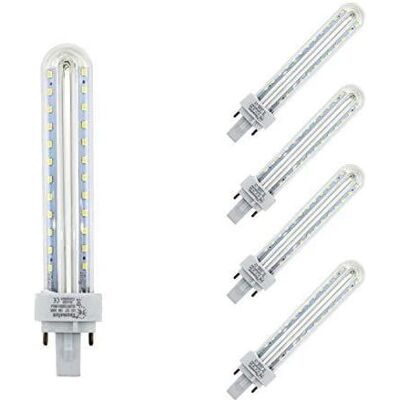 Unknown - G24 PLC 2U 13W - 6400K - Pack5 - Ampoule - Publicité Unknown - G24 PLC 2U 13W - 6400K - Pack5 - Ampoule - Publicité