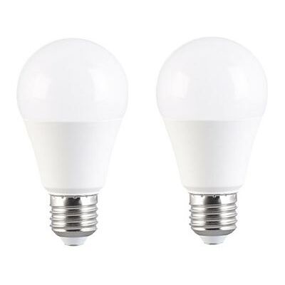 Non communiqué Luminea : 2 ampoules LED E27 avec 3 niveaux de luminosité - 9 W - 830 lm - Blanc du jour - Publicité Non communiqué Luminea : 2 ampoules LED E27 avec 3 niveaux de luminosité - 9 W - 830 lm - Blanc du jour - Publicité