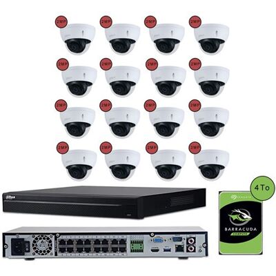 Panasonic KOMELEC Pack de vidéosurveillance ip poe 16 caméras dôme 2 mp - 20 jours d'enregistrement Blanc - Publicité Panasonic KOMELEC Pack de vidéosurveillance ip poe 16 caméras dôme 2 mp - 20 jours d'enregistrement Blanc - Publicité