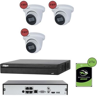 Bosch KOMELEC Pack de vidéosurveillance ip poe 3 caméras dôme 5 mp - 30 jours d'enregistrement Blanc - Publicité Bosch KOMELEC Pack de vidéosurveillance ip poe 3 caméras dôme 5 mp - 30 jours d'enregistrement Blanc - Publicité
