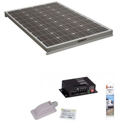 Non communiqué Pack ANTARION Panneau solaire 160W camping car + Kit de pose solaire avec régulateur de charge MPPT 160W 10A - Publicité Non communiqué Pack ANTARION Panneau solaire 160W camping car + Kit de pose solaire avec régulateur de charge MPPT 160W 10A - Publicité