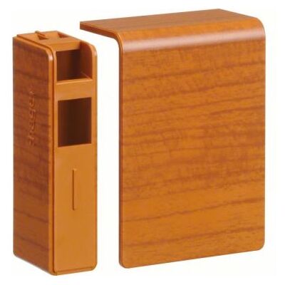 Hager Embout pour plinthe SL20055 cerisier (SL200556D4) - Publicité Hager Embout pour plinthe SL20055 cerisier (SL200556D4) - Publicité