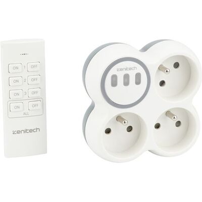 Non communiqué Zenitech - Triplite 2300W + télécommande Blanc - Bolea Blanc - Publicité Non communiqué Zenitech - Triplite 2300W + télécommande Blanc - Bolea Blanc - Publicité