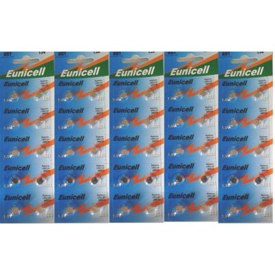 Non communiqué 50 piles AG1 Eunicell Piles boutons alcalines - G1 LR60 LR621 Sr621 W 364 par pile bouton - Publicité Non communiqué 50 piles AG1 Eunicell Piles boutons alcalines - G1 LR60 LR621 Sr621 W 364 par pile bouton - Publicité