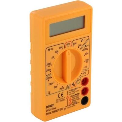 Multimètre numérique CHACON - 600 V, écran LCD 3,5" - Jaune - Publicité Multimètre numérique CHACON - 600 V, écran LCD 3,5" - Jaune - Publicité