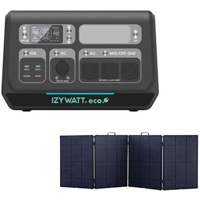 Non communiqué Orium - Station électrique IZYWATT.eco 2048Wh / 2200W + panneau solaire pliant 315W - Publicité Non communiqué Orium - Station électrique IZYWATT.eco 2048Wh / 2200W + panneau solaire pliant 315W - Publicité