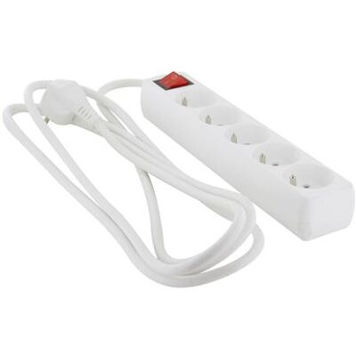 Non communiqué Chacon - Bloc multiprise 5x16A - 3500W - câble H05VV-F 3x1,5mm² - 3m - Blanc Blanc - Publicité Non communiqué Chacon - Bloc multiprise 5x16A - 3500W - câble H05VV-F 3x1,5mm² - 3m - Blanc Blanc - Publicité