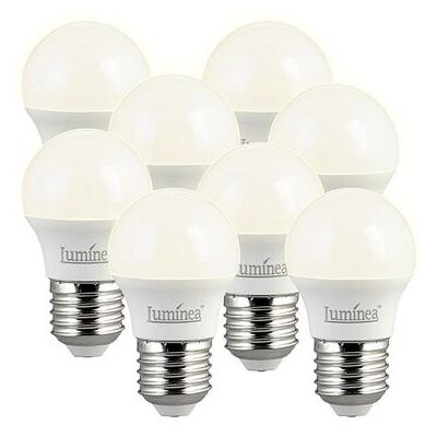 Non communiqué Luminea : 8 ampoules rétro LED E27 3 W - Blanc chaud Blanc chaud - Publicité Non communiqué Luminea : 8 ampoules rétro LED E27 3 W - Blanc chaud Blanc chaud - Publicité