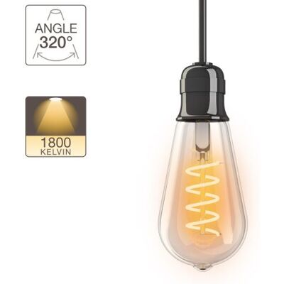 Xanlite Ampoule LED ST64 - culot E27 - vintage - Publicité Xanlite Ampoule LED ST64 - culot E27 - vintage - Publicité