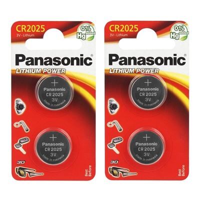Non communiqué Lot de 4 piles PANASONIC CR2025 3V lithium - Publicité Non communiqué Lot de 4 piles PANASONIC CR2025 3V lithium - Publicité