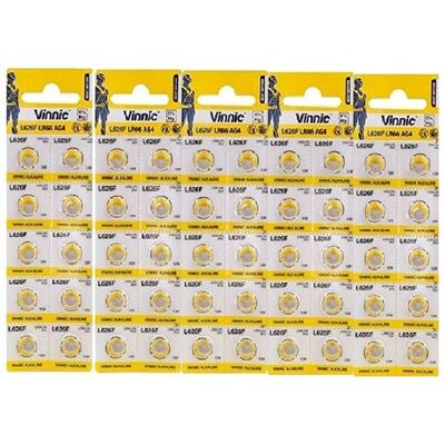 Non communiqué Lot de 50 piles AG10 VINNIC 1.5V alcaline - Publicité Non communiqué Lot de 50 piles AG10 VINNIC 1.5V alcaline - Publicité