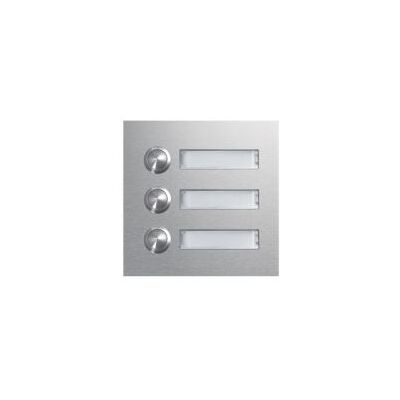 Hager Module d'appel 3 boutons poussoirs rond avec porte-nom LED (REN003X) - Publicité Hager Module d'appel 3 boutons poussoirs rond avec porte-nom LED (REN003X) - Publicité
