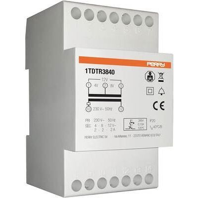 Wallair 1TDTR3840 Transformateur - 4V, 8V, 12V - Durable, Compact - Publicité Wallair 1TDTR3840 Transformateur - 4V, 8V, 12V - Durable, Compact - Publicité