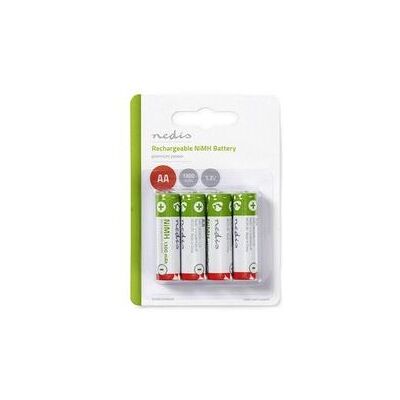 Nedis - AA NiMH 1300mAh - 4 pièces - Blister - Batterie rechargeable - Publicité Nedis - AA NiMH 1300mAh - 4 pièces - Blister - Batterie rechargeable - Publicité
