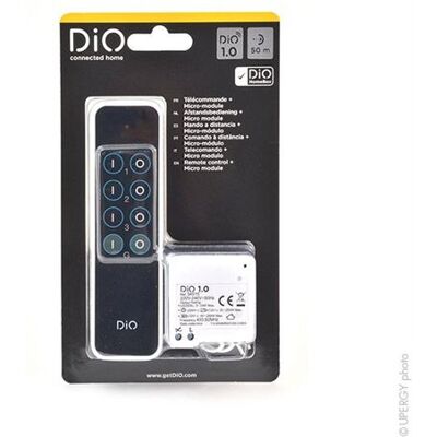 Module "DI-O" ultraplat + télécommande 3 canaux (ref: 54769) - Chacon - 54759 54769 - Publicité Module "DI-O" ultraplat + télécommande 3 canaux (ref: 54769) - Chacon - 54759 54769 - Publicité