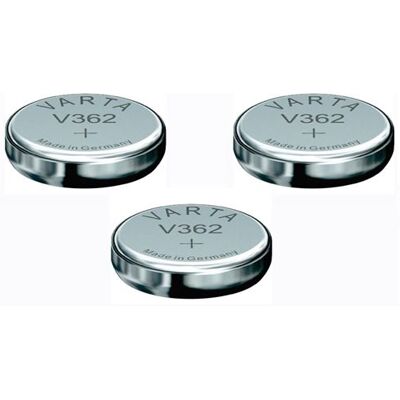 Varta 3 Piles oxyde argent V362 SR721SW Argent - Publicité Varta 3 Piles oxyde argent V362 SR721SW Argent - Publicité