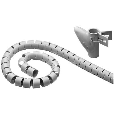 Générique CONECTICPLUS Gaine pour câbles et fils spirale ø max : 20 mm grise 2m Argent - Publicité Générique CONECTICPLUS Gaine pour câbles et fils spirale ø max : 20 mm grise 2m Argent - Publicité