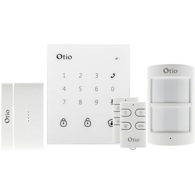 Kit alarme maison sans fil connectée - Otio - Publicité Kit alarme maison sans fil connectée - Otio - Publicité