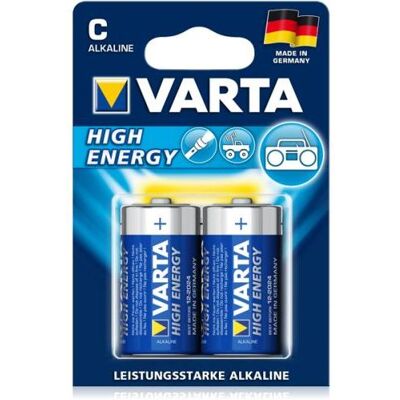 Varta Lot de 2 Piles Alcaline LongPower C X2 1,5V (LR14) - Publicité Varta Lot de 2 Piles Alcaline LongPower C X2 1,5V (LR14) - Publicité
