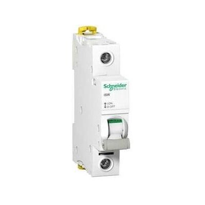 Schneider Electric Interrupteur-sectionneur ISW Acti9 - 63 A - 1 P - 250V - Blanc Blanc - Publicité Schneider Electric Interrupteur-sectionneur ISW Acti9 - 63 A - 1 P - 250V - Blanc Blanc - Publicité