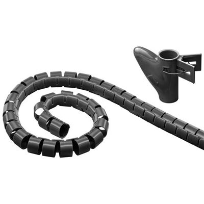 Générique KOMELEC Gaine pour câbles et fils organisateur spirale ø max : 20 mm noire 2m Noir - Publicité Générique KOMELEC Gaine pour câbles et fils organisateur spirale ø max : 20 mm noire 2m Noir - Publicité