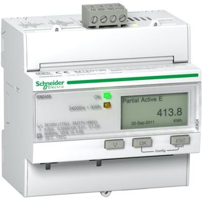 Schneider Acti9 iEM - compteur tri TI souples U018 - multitarif - alarme kW - BACnet - MID - Publicité Schneider Acti9 iEM - compteur tri TI souples U018 - multitarif - alarme kW - BACnet - MID - Publicité