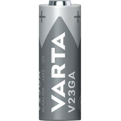 Non communiqué Pile alcaline électronique 12V V23GA - VARTA - 546578 argent/gris avec texte blanc - Publicité Non communiqué Pile alcaline électronique 12V V23GA - VARTA - 546578 argent/gris avec texte blanc - Publicité