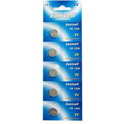 Non communiqué 5 Piles Bouton Eunicell CR1220 - Pile Lithium 3V - Publicité Non communiqué 5 Piles Bouton Eunicell CR1220 - Pile Lithium 3V - Publicité