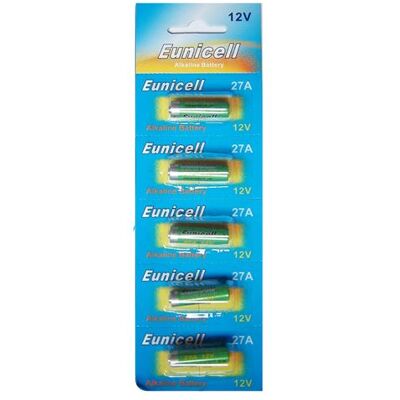 Non communiqué Pack de 5 Piles 27A Alcaline 12V A27, A27BP, A27S, AG27, B-1, CA22, EL-812, G27A, GP27, GP27A, L828, MN27, R27A - IRIOS - - Publicité Non communiqué Pack de 5 Piles 27A Alcaline 12V A27, A27BP, A27S, AG27, B-1, CA22, EL-812, G27A, GP27, GP27A, L828, MN27, R27A - IRIOS - - Publicité
