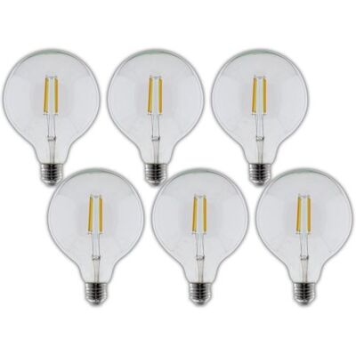Non communiqué Otio - 6 ampoules connectées WIFI ronde LED Design G125 E27 7W - Publicité Non communiqué Otio - 6 ampoules connectées WIFI ronde LED Design G125 E27 7W - Publicité