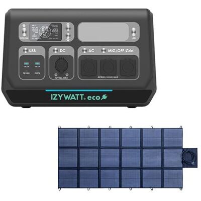 Non communiqué Orium - Station électrique IZYWATT.eco 2048Wh injection réseau + panneau solaire pliant 400W - Publicité Non communiqué Orium - Station électrique IZYWATT.eco 2048Wh injection réseau + panneau solaire pliant 400W - Publicité