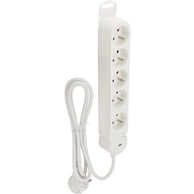 Non communiqué Zenitech - Bloc multiprise Iota 5x16A + interrupteur - Blanc Blanc - Publicité Non communiqué Zenitech - Bloc multiprise Iota 5x16A + interrupteur - Blanc Blanc - Publicité