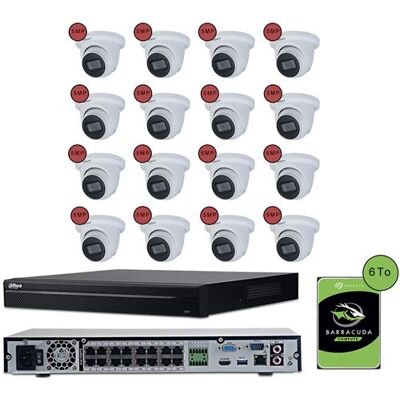 Zavio KOMELEC Pack de vidéosurveillance ip poe 16 caméras dôme 5 mp - 15 jours d'enregistrement Blanc - Publicité Zavio KOMELEC Pack de vidéosurveillance ip poe 16 caméras dôme 5 mp - 15 jours d'enregistrement Blanc - Publicité