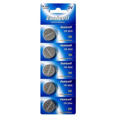 Non communiqué 5 Piles Bouton Eunicell CR2032 - Pile Lithium 3V - Publicité Non communiqué 5 Piles Bouton Eunicell CR2032 - Pile Lithium 3V - Publicité