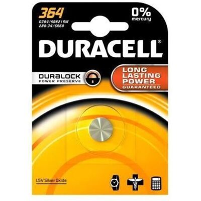 Non communiqué pile oxyde argent pour montres Watch 364 (SR60) 1,5 Volt Argent - Publicité Non communiqué pile oxyde argent pour montres Watch 364 (SR60) 1,5 Volt Argent - Publicité